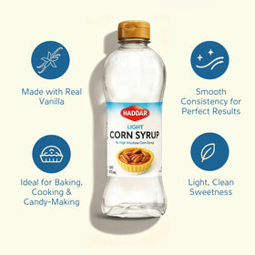 Haddar Light Corn Syrup duo-pack emphasizes value and convenience for bakers.