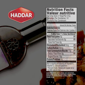 Haddar sesame-style sauce bottle being poured to glaze proteins