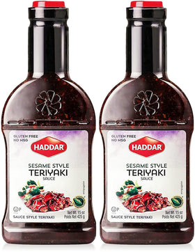 Haddar Sesame Style Teriyaki bottle with glossy glaze ideal for marinades