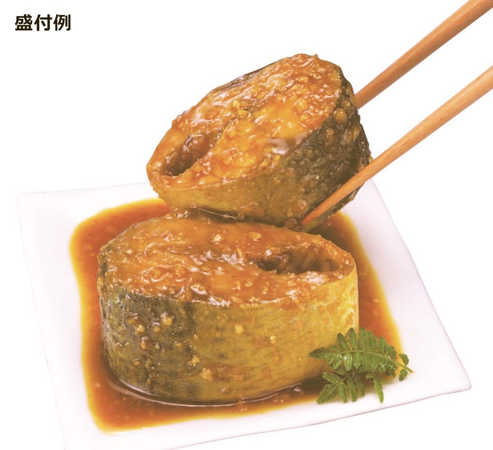Hagoromo mackerel miso-boiled 160g can, nutrition panel visible for informed choice.