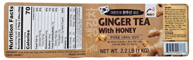 Haio Ginger Tea with Honey glass jar storage keeps your supply fresh and organized
