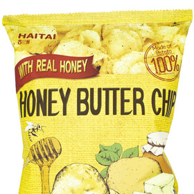 haitai honey butter chips original 3-pack on display, crisp texture ideal for sharing.