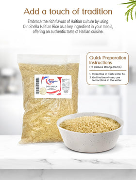 Rice Shella grains close-up highlighting premium texture and quality.