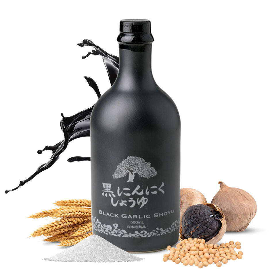 HAKU Black Garlic Shoyu bottle front for premium finishing and flavor depth
