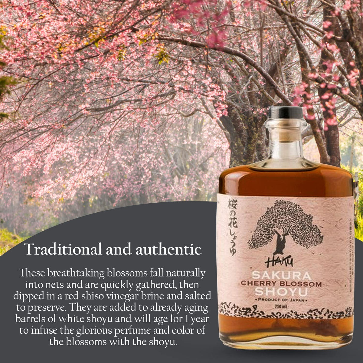 HAKU Sakura Cherry Blossom Shoyu stir-fry pan adds subtle floral notes