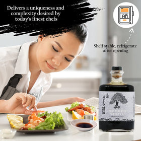 Sushi dish elevated by a drizzle of HAKU Smoked Shoyu