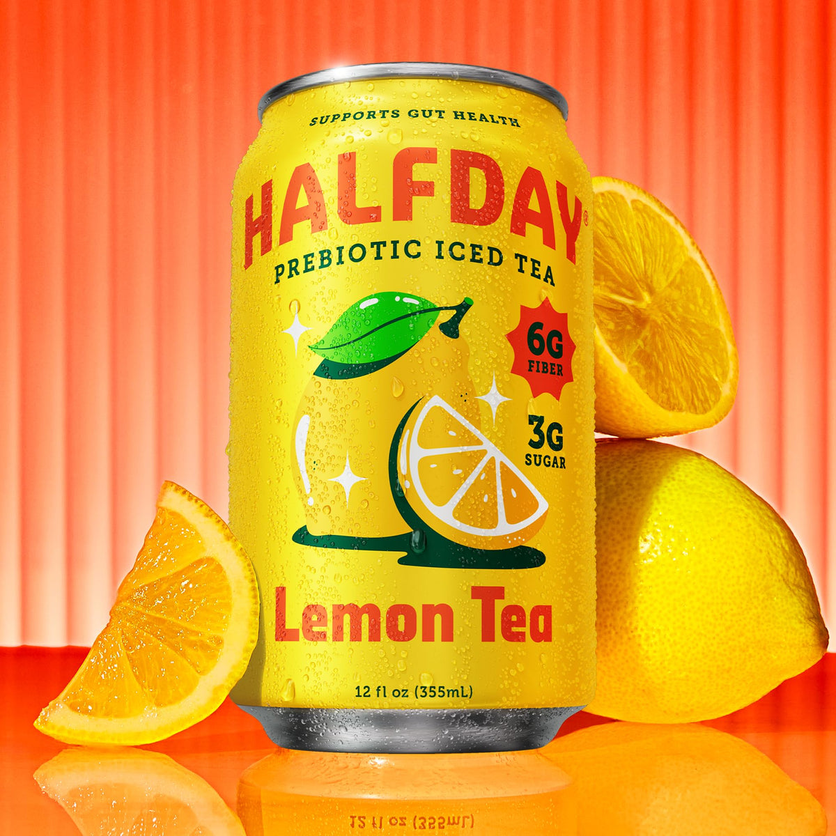 HALFDAY low sugar per can - satisfying flavor with fewer calories.