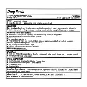 HALLS sugar-free black cherry drops on counter highlighting sugar-free formula benefits