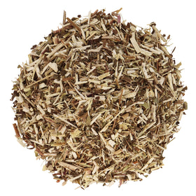Halo Naturals Goldenrod herb close up cut and sifted texture for brewing