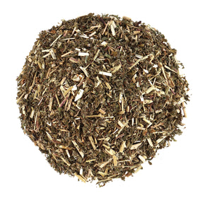 Halo Naturals Meadowsweet herb close-up cut-sifted reveals a fragrant, ready-to-measure herb