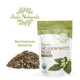 Halo Naturals Meadowsweet label showcases USDA Organic certification for trusted sourcing