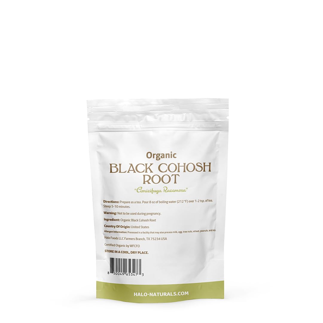 Halo Naturals origin United States label highlighting domestic sourcing.