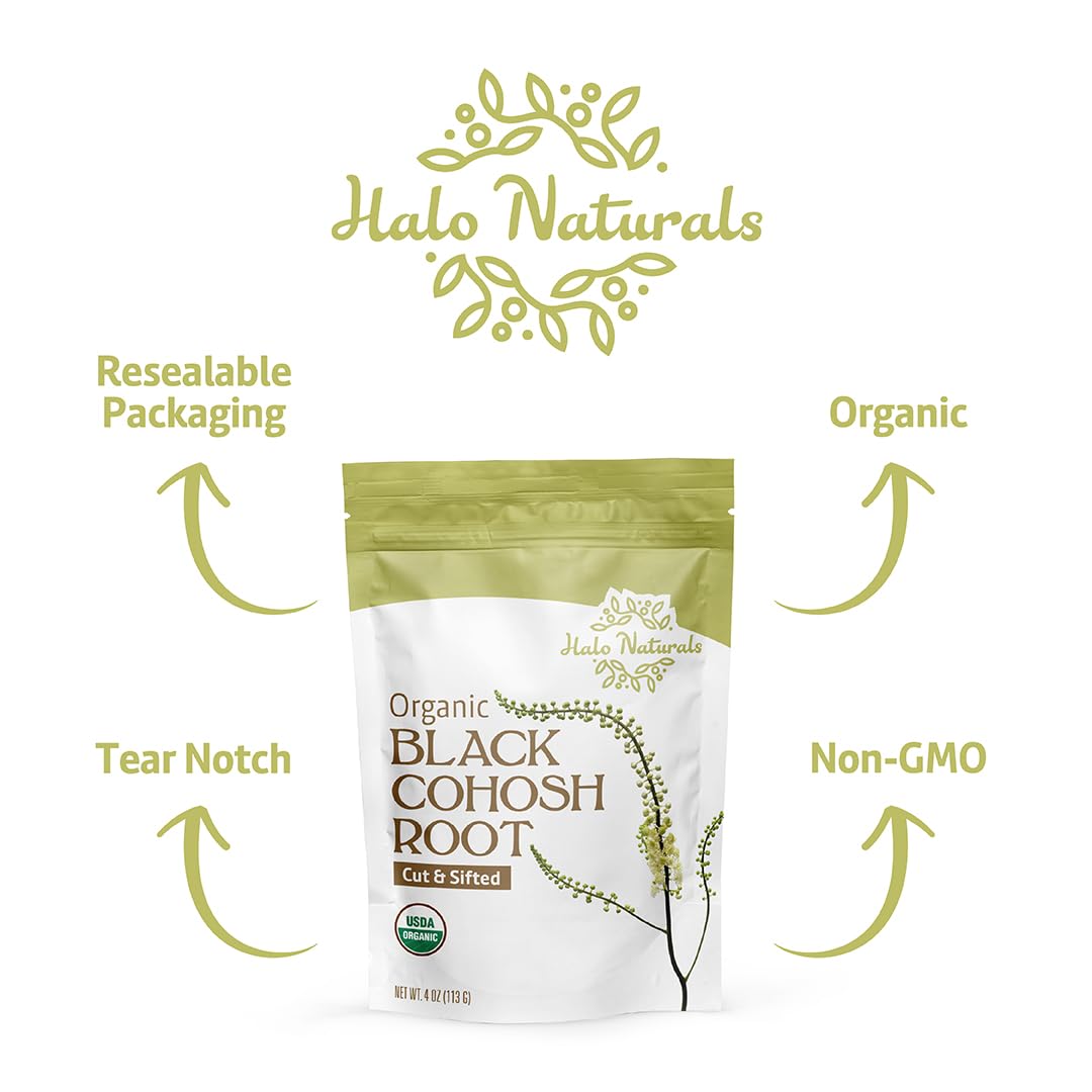Halo Naturals packaging in the USA with a clear quality label.