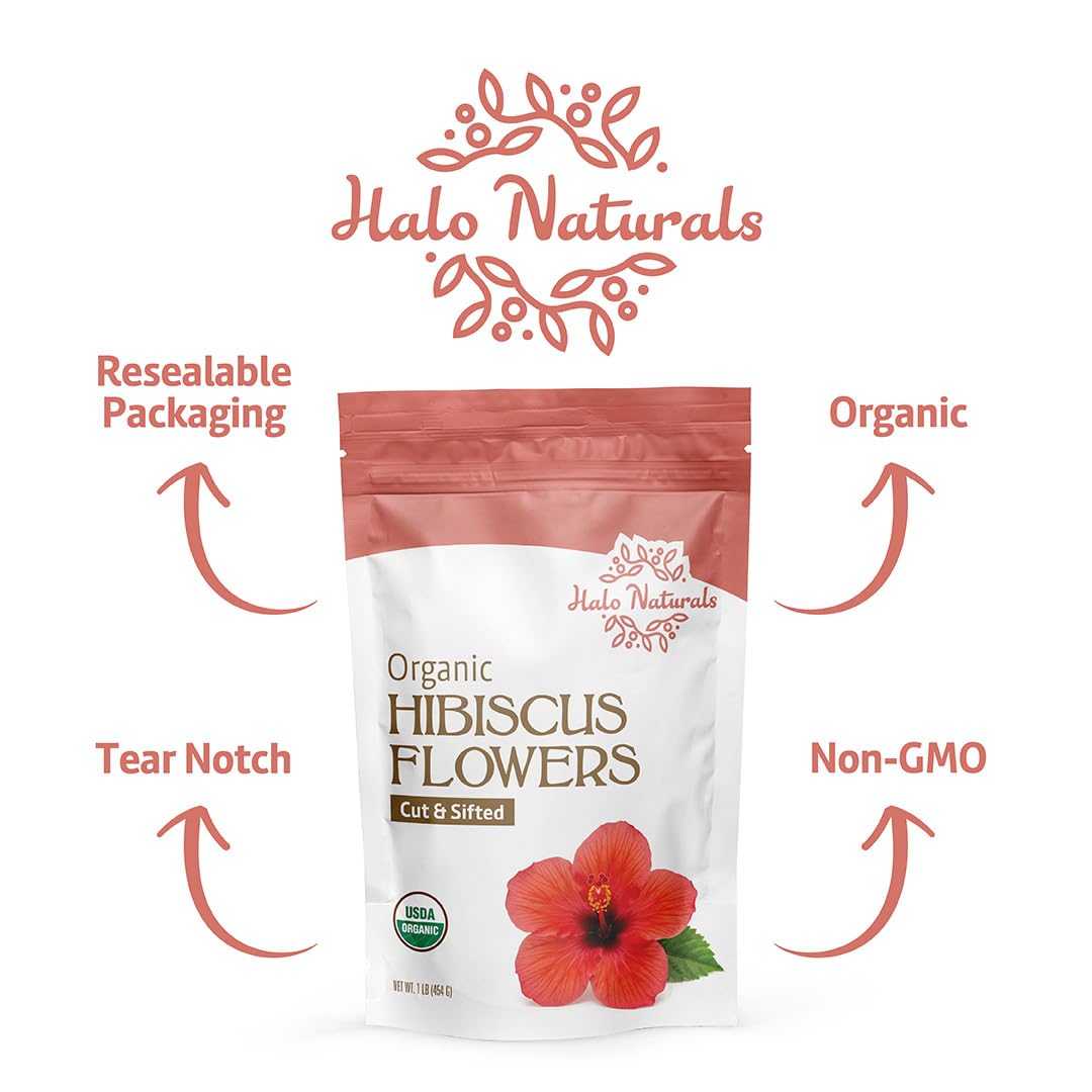 Halo Naturals packaged in the USA label indicates domestic processing and quality.