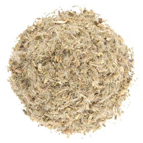 Halo Naturals resealable pouch keeps Blessed Thistle fresh between uses and blends.