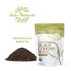 Halo Naturals resealable pouch being opened to access dry root.