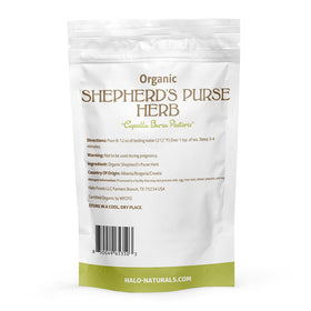 Halo Naturals Shepherd's Purse origin image points to Albania, Bulgaria, and Croatia sourcing