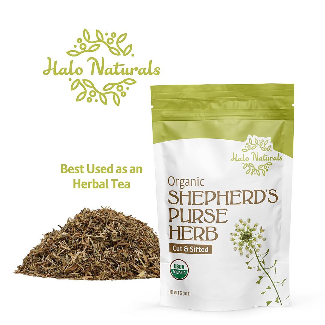 Halo Naturals Shepherd's Purse product is packaged in the USA for quality control