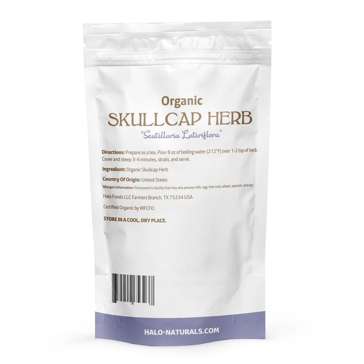 Halo Naturals Skullcap cut and sift close-up texture.