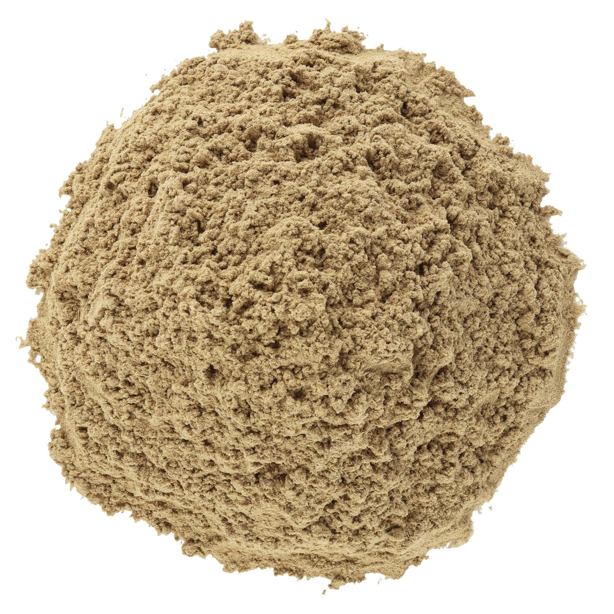 Halo Naturals wormwood powder label close-up with organic certification details.