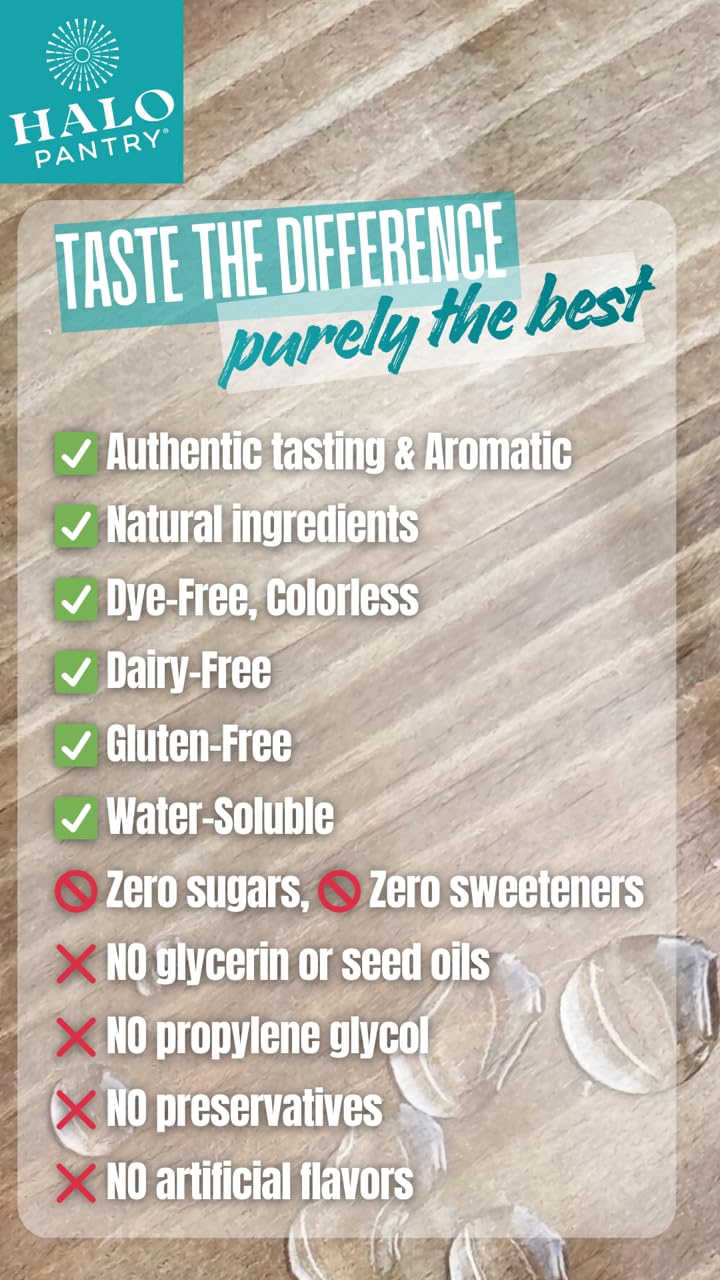 HALO PANTRY UBE flavoring extract colorless liquid for neutral recipe appearance