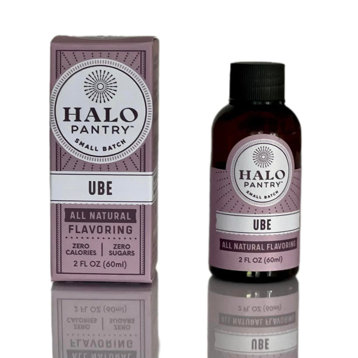 HALO PANTRY UBE flavoring extract in a kitchen scene ready for experimentation