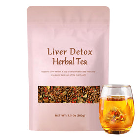 Halpilt Liver Detox Tea cup steeping for a calming daily ritual