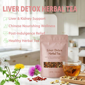 Halpilt Liver Detox Tea packaged sachets ready for quick brewing