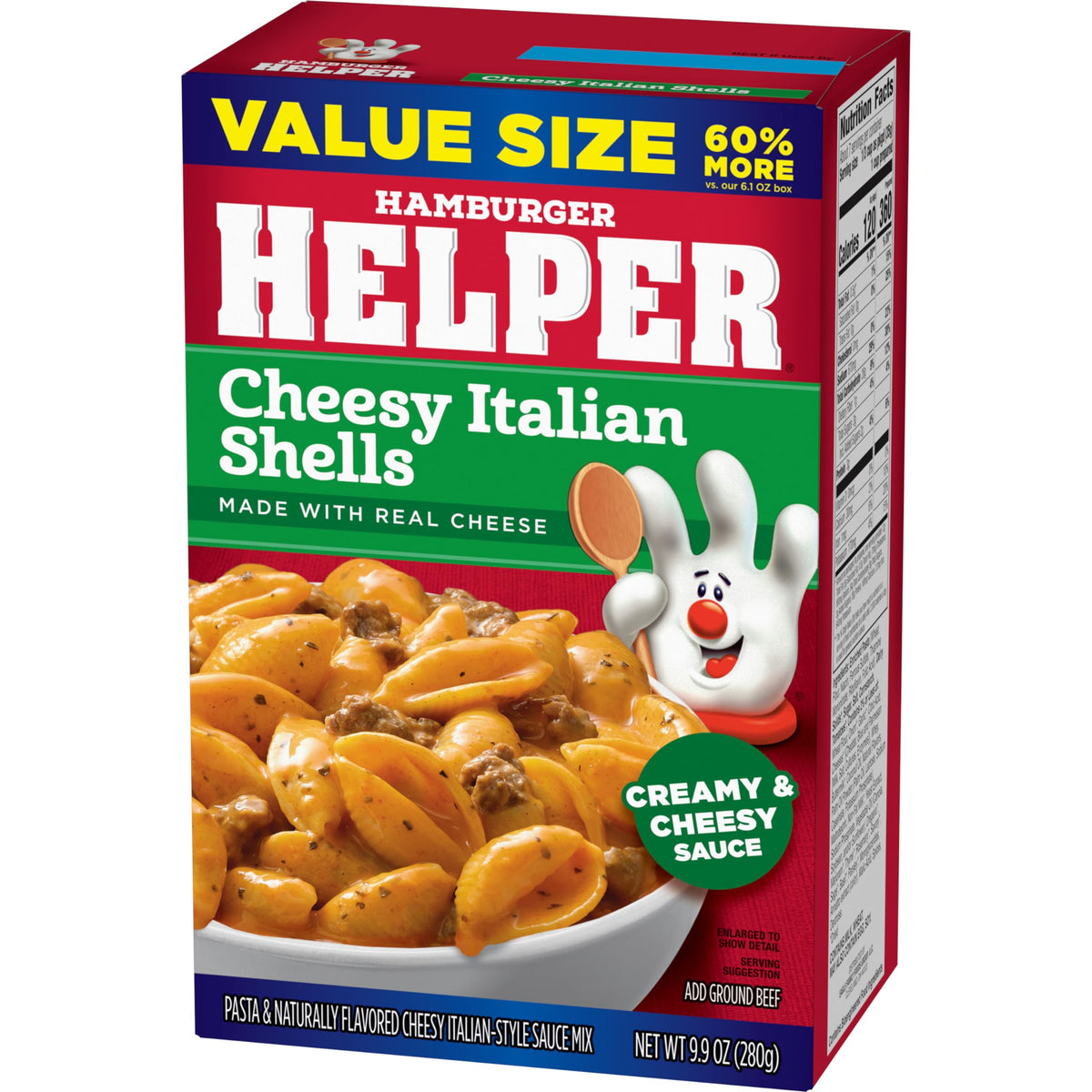 Hamburger Helper Cheesy Italian Shells step 1: browning beef