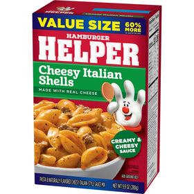 Hamburger Helper Cheesy Italian Shells step 1: browning beef