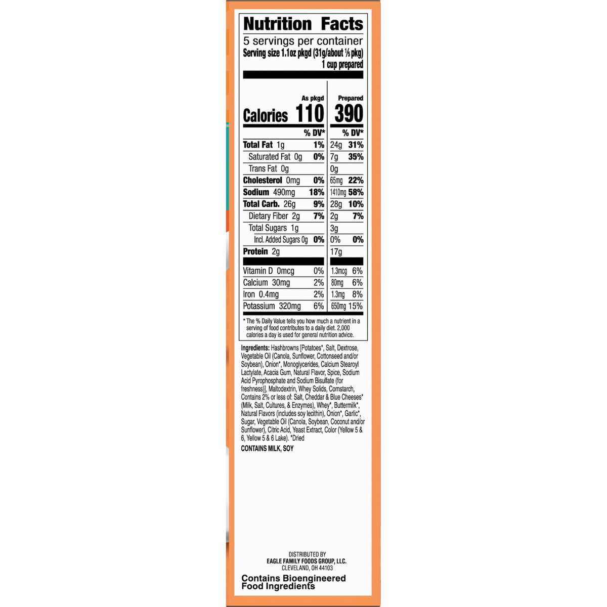 Hamburger Helper green pepper addition adds color and crunch