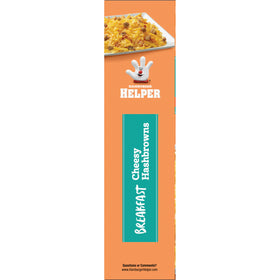 Hamburger Helper hashbrowns stirred with sauce for rich flavor