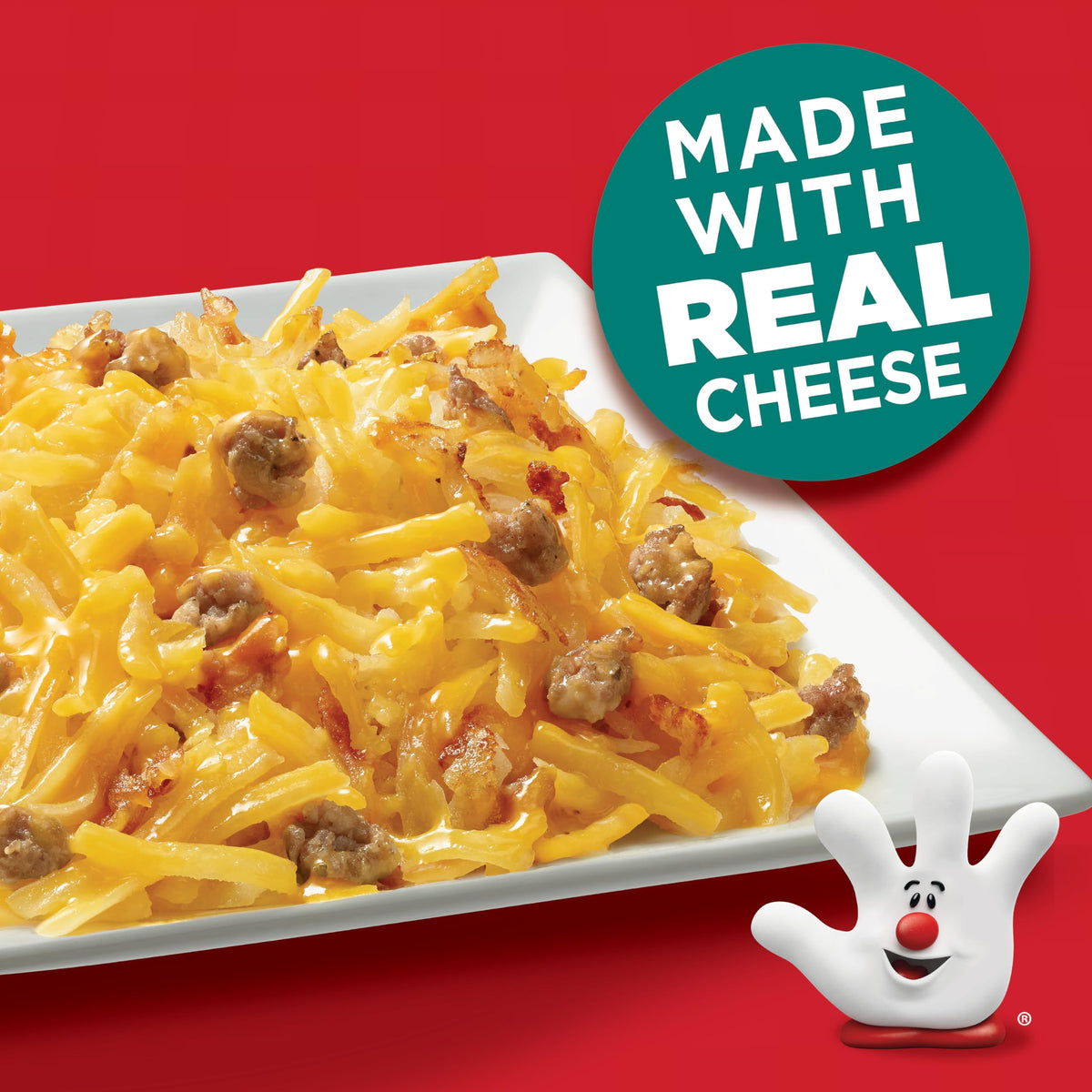 Hamburger Helper scrambled eggs serving boosts protein and satisfaction