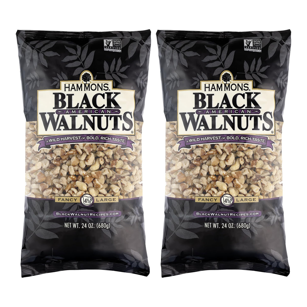 Hammons Fancy Large Black Walnuts, whole and crunchy, ideal for keto snacking