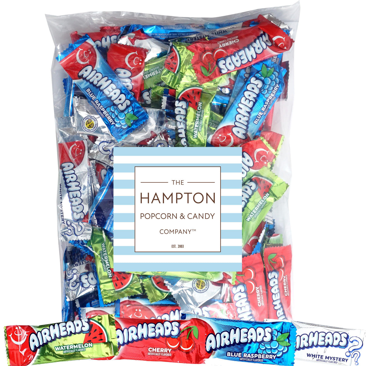 THE HAMPTON AirHeads Mini Watermelon Pack provides refreshing bites for lunchboxes.