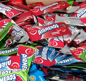 THE HAMPTON AirHeads Mini White Mystery Pack adds variety to the candy stash.