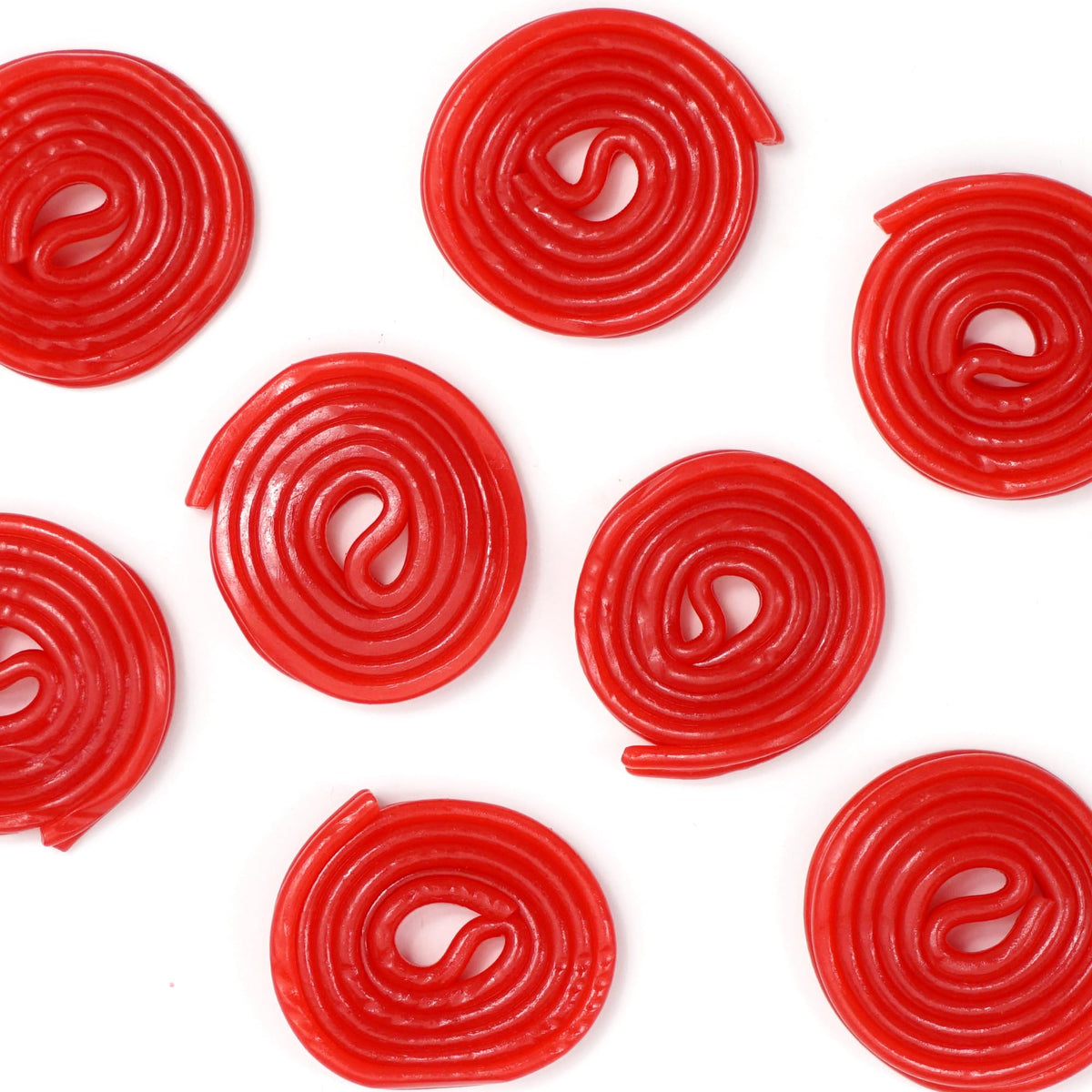 The Hampton Candy Company Broadway Strawberry Wheels on a serving tray for events.