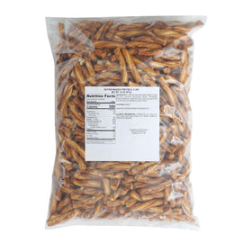 The Hampton Candy Company Butter Braided Pretzel Sticks braided-structure highlights a crunchy bite for snacking.