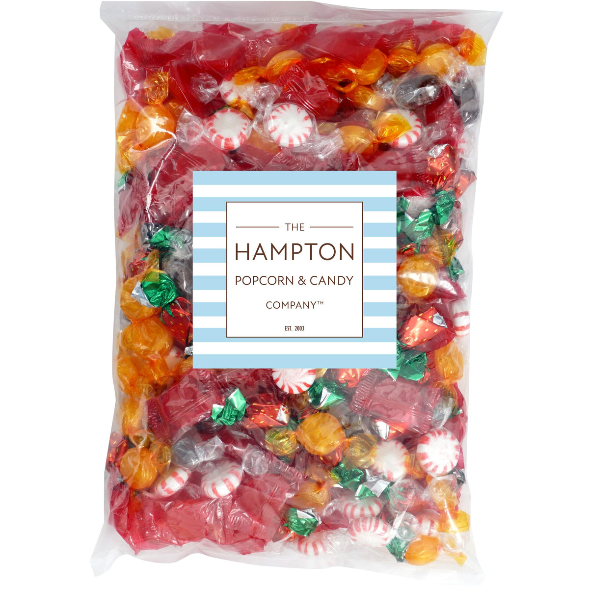The Hampton Candy Company butterscotch hard candies offer comforting sweetness for snacking.