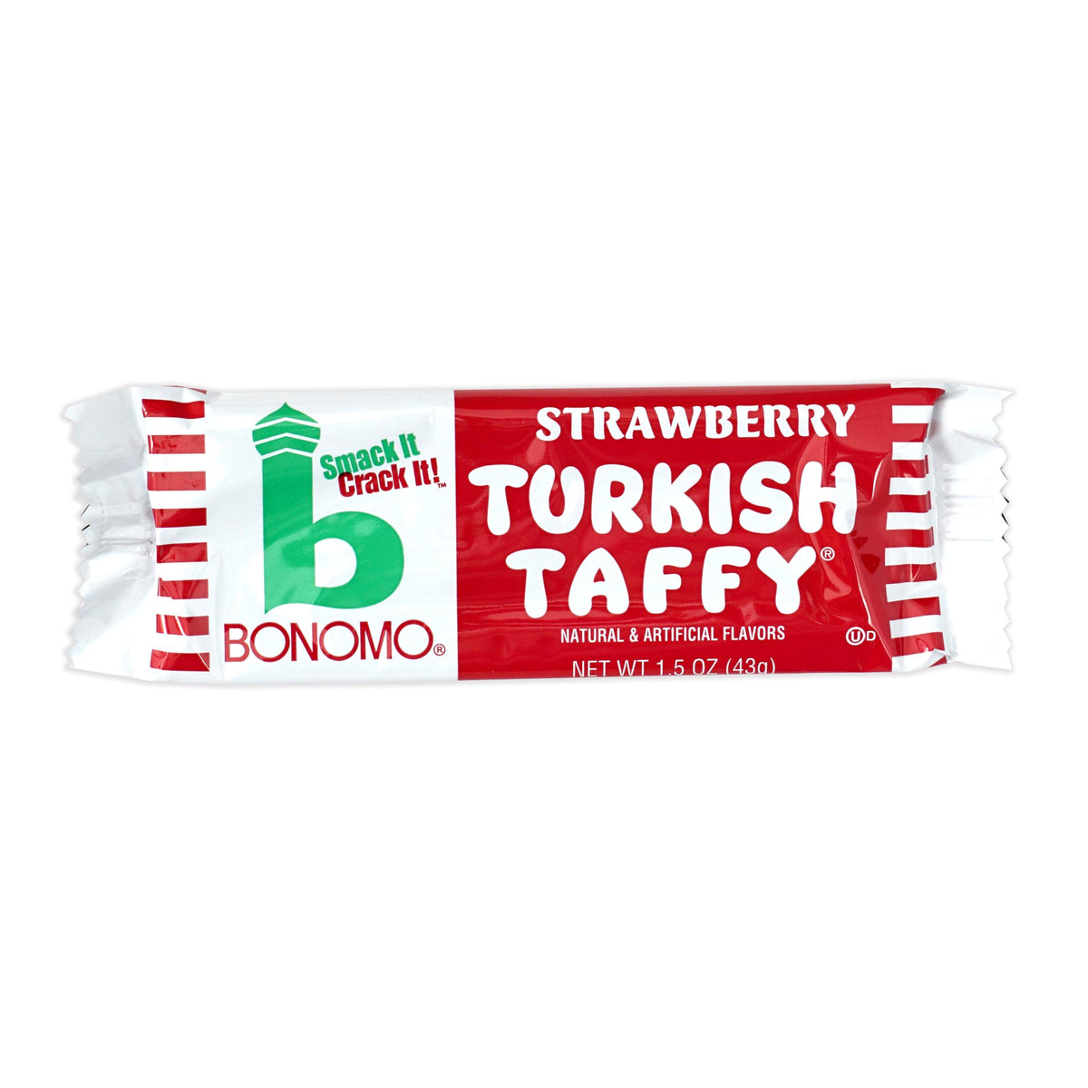 The Hampton Candy Company Bonomo Turkish Taffy chocolate 3-pack; rich cocoa notes with smooth chewiness.