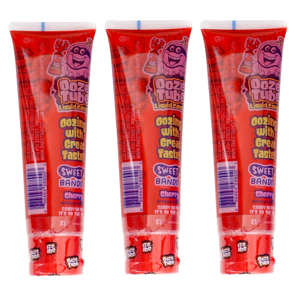 The Hampton Candy Company Ooze Tube Cherry is a playful treat.