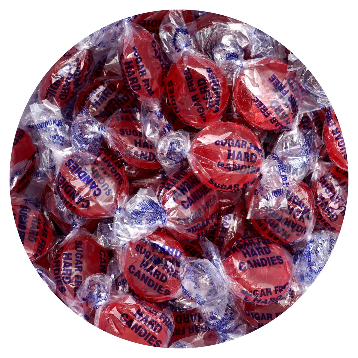 The Hampton Candy Company sugar-free cinnamon discs bulk bag ideal for gatherings.