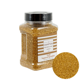 The Hampton Candy Company cupcakes with gold sprinkles sparkle for celebrations.