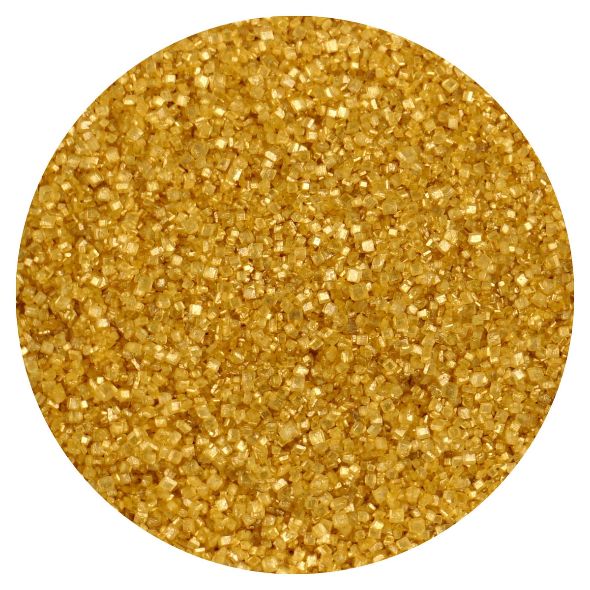 The Hampton Candy Company gold sanding sugar for cake decorating creates a radiant golden finish.