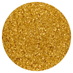 The Hampton Candy Company gold sanding sugar for cake decorating creates a radiant golden finish.