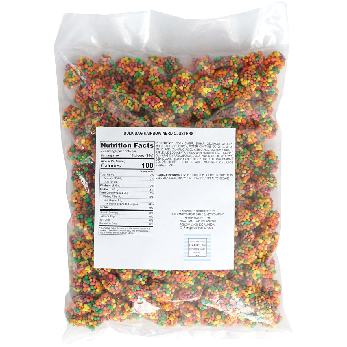 The Hampton Candy Company gummy clusters closeup texture reveals soft centers and crunchy contrast