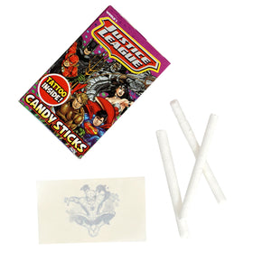 The Hampton Candy Company Justice League tattoo inside pack offers a keepsake for party guests
