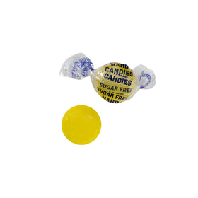 The Hampton Candy Company lemon drops tart flavor closeup highlights vibrant citrus and crisp texture