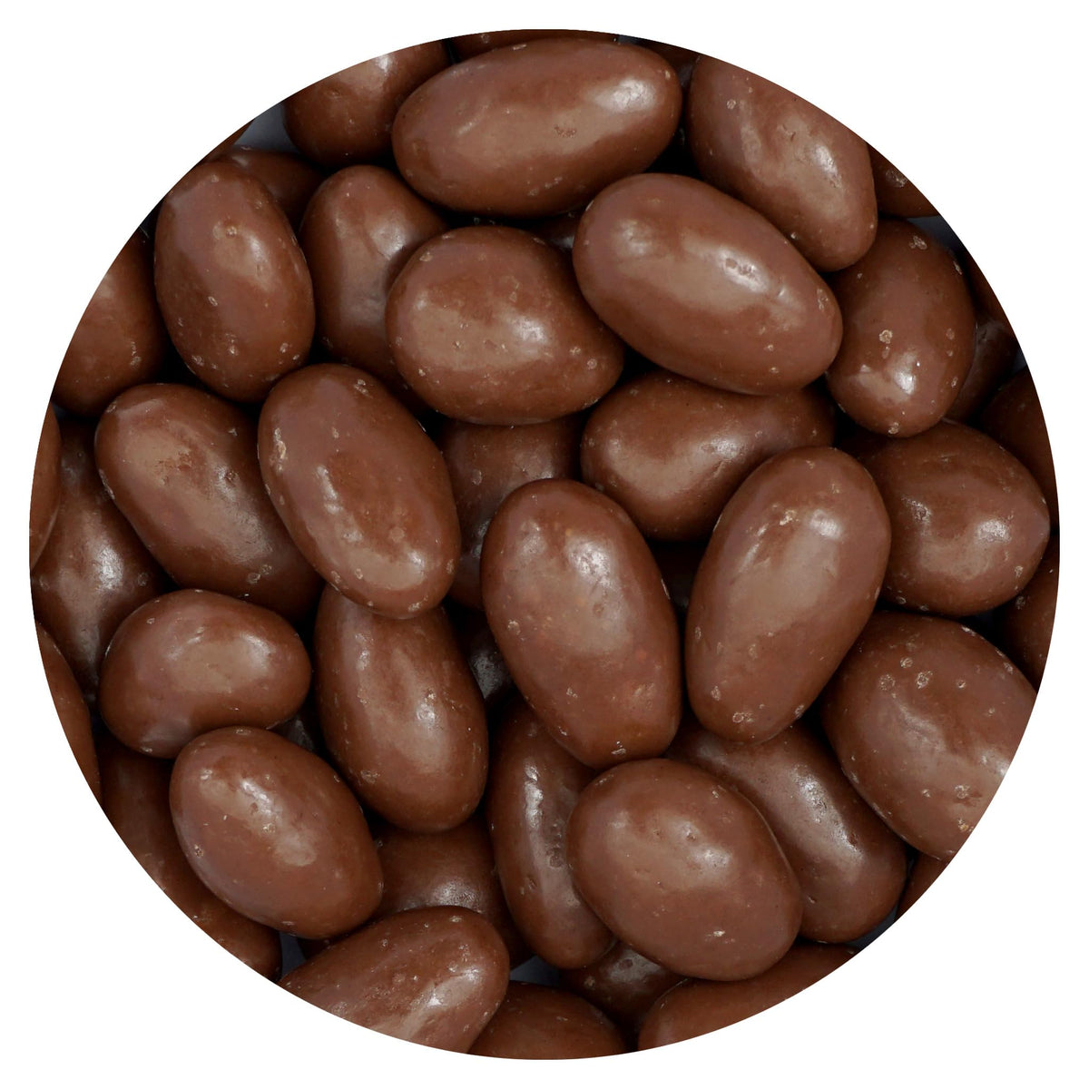 The Hampton Candy Milk Chocolate Covered Almonds 1lb bulk bag, ideal for sharing.