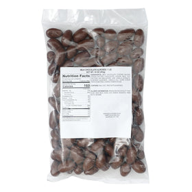 Hampton Candy Milk Chocolate Covered Almonds arranged for serving ideas and parties.